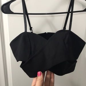 Black crop top